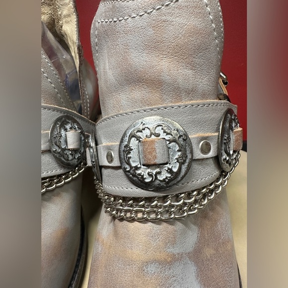 Freebird by Steven Mystic Leather Ankle Western Boots Smoke Gray Women’s Sz 11 - Picture 6 of 16